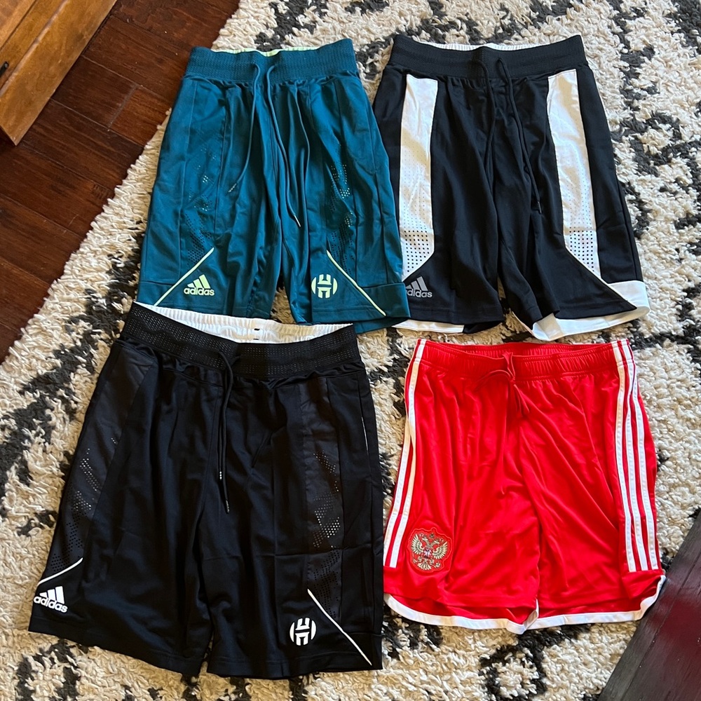 *Adidas Athletic Shorts - Assorted Sizes, Lot of 4 Pairs, NWT - Picture 2 of 15